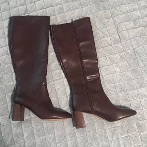 Elegant Brown Knee-High Boots